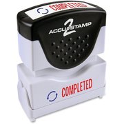 Cosco Shutter Stamp, Antimicrobial, "Completed", Red/Blue COS035538